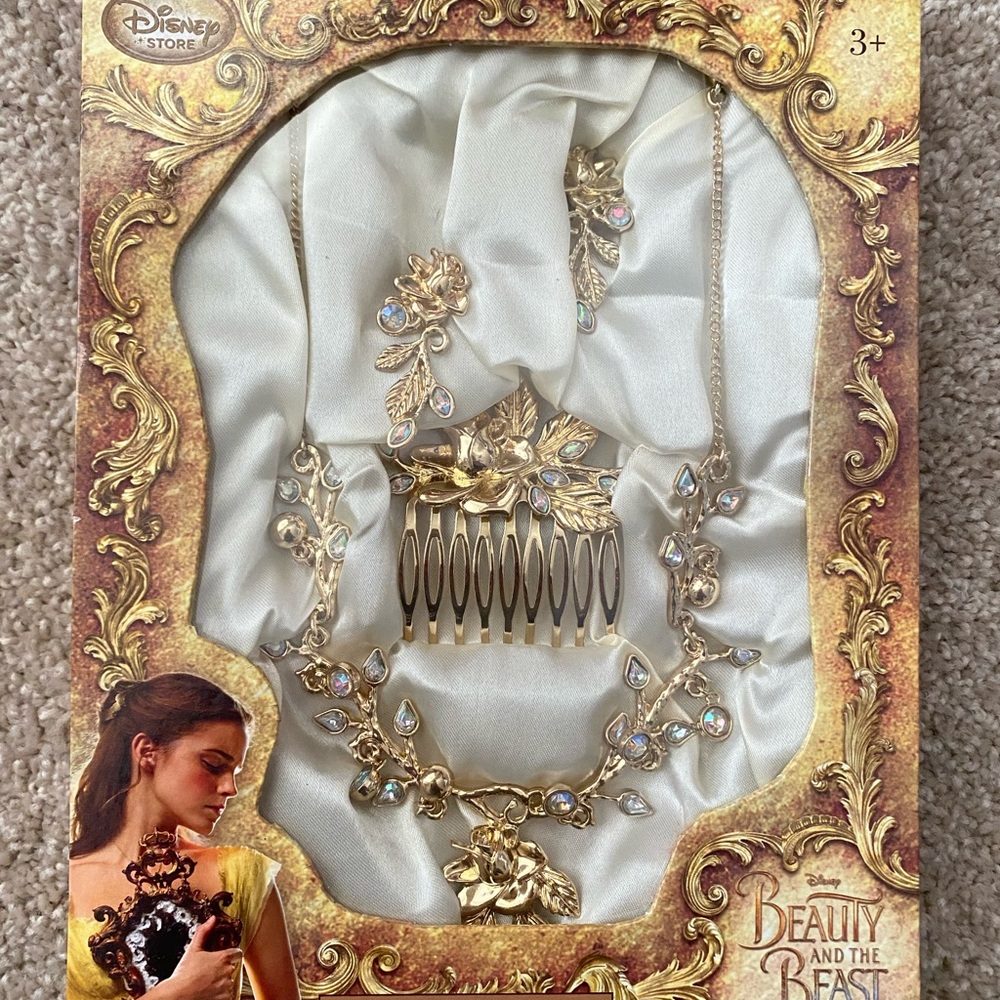 Disney Beauty and the Beast Gold Hair Accessory Collection